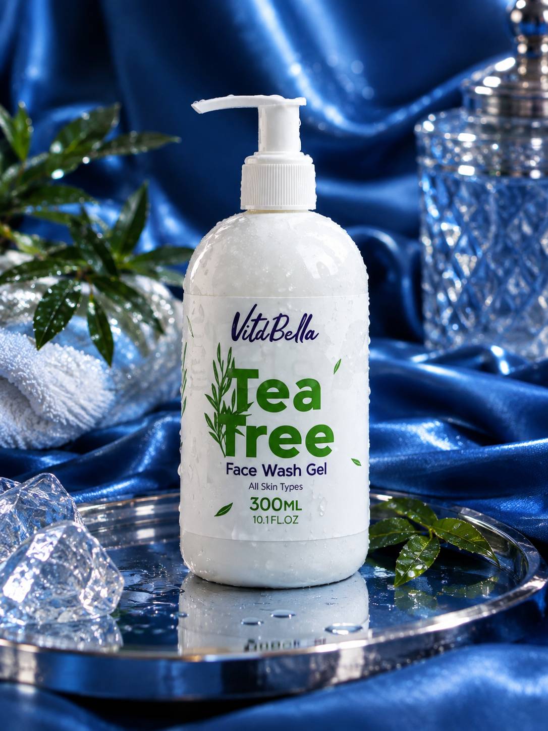 ژل شست و شوی صورت پاک کننده قوی ارایشی  برند ویتابلا-VITABELLA حجم 300 میل